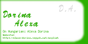 dorina alexa business card